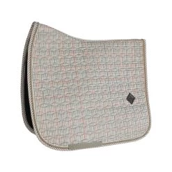 Kentucky Pied-de-Poule Dressage Saddle Pad Beige