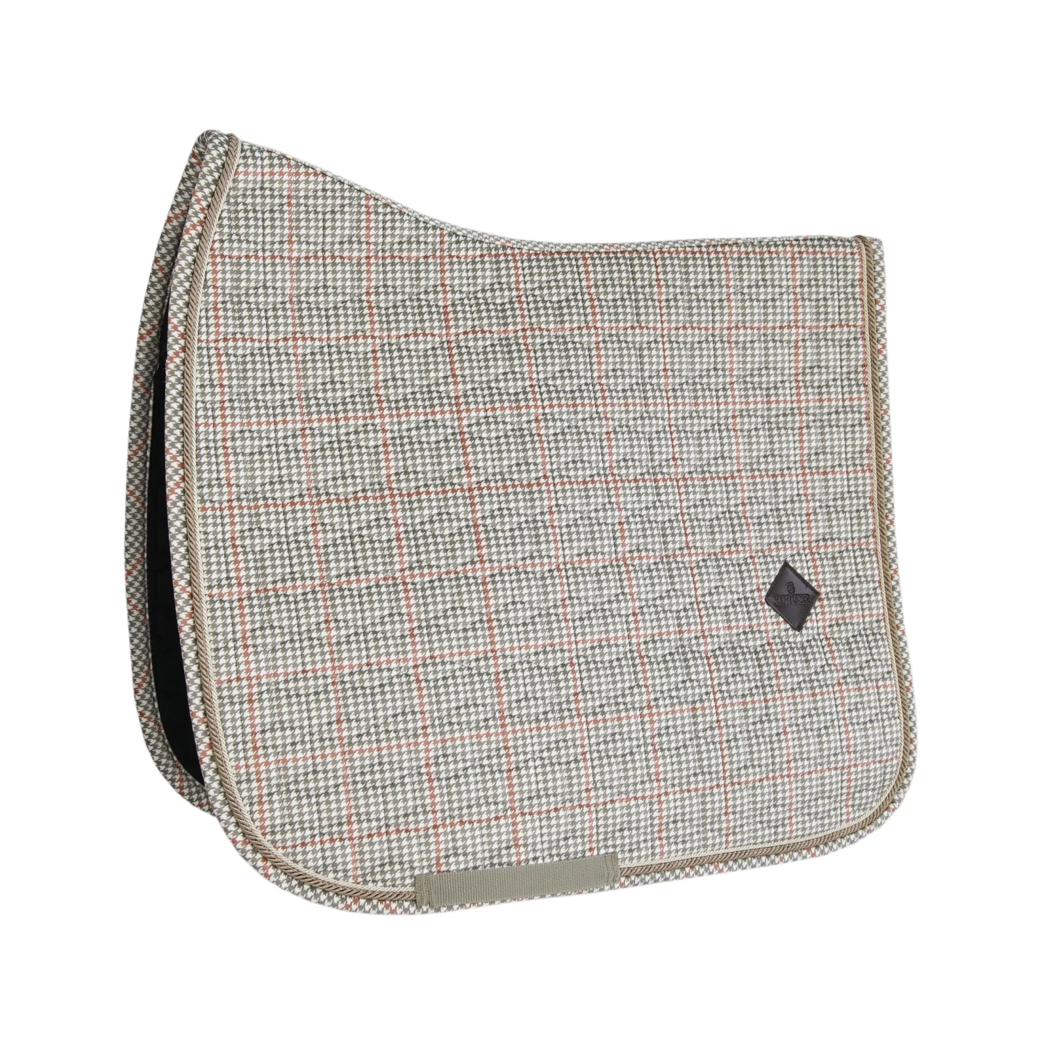 Kentucky Pied-de-Poule Dressage Saddle Pad Beige