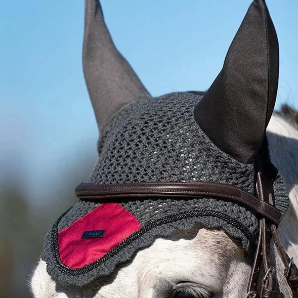 Equestrian Stockholm Ear Bonnet Wild Rose - Image 2