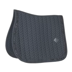 Kentucky Glitter Stone Jump Saddle Pad Black