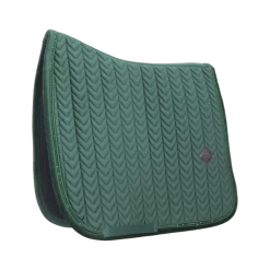Kentucky Velvet Pearls Dressage Saddle Pad Pine Green