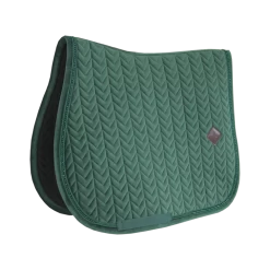 Kentucky Velvet Pearls Jump Saddle Pad Pine Green