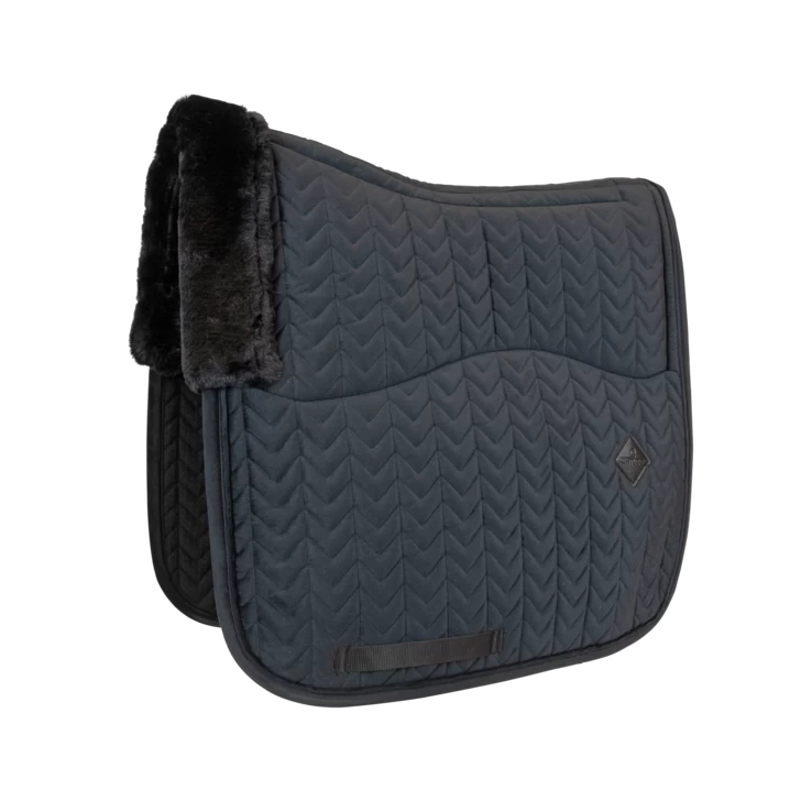 Kentucky Velvet Skin Friendly Dressage Saddle Pad Black - Image 2