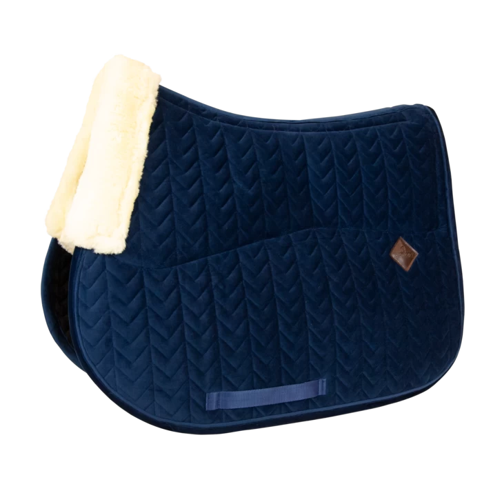 Kentucky Velvet Skin Friendly Jump Saddle Pad Navy