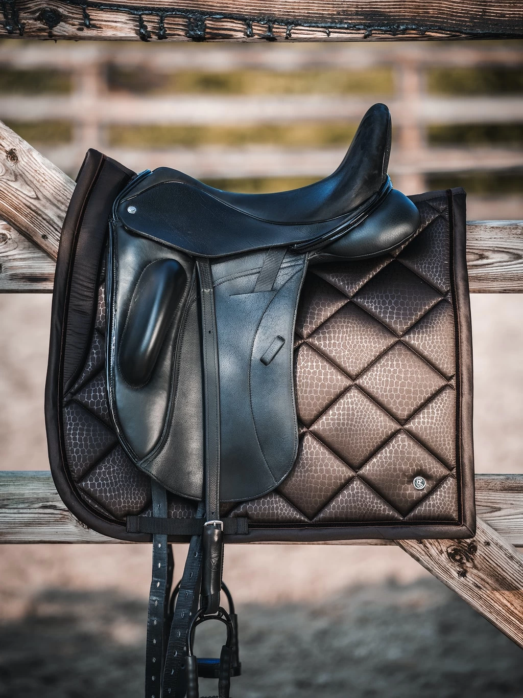 PS Of Sweden Mamba Dressage Saddle Pad Coffee - Image 2