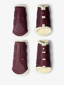PS Of Sweden Fleece Brushing Boots Wine