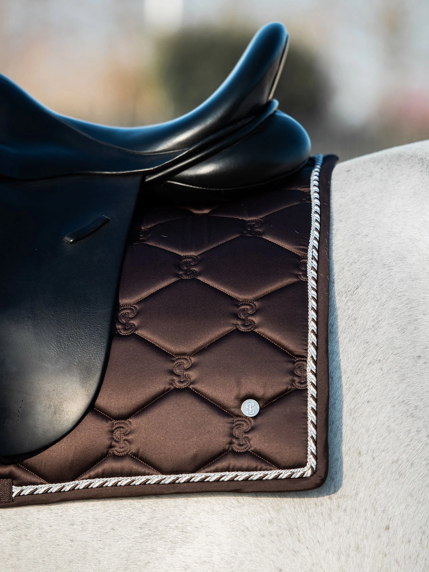 PS Of Sweden Signature Dressage Saddle Pad Coffee - Image 2