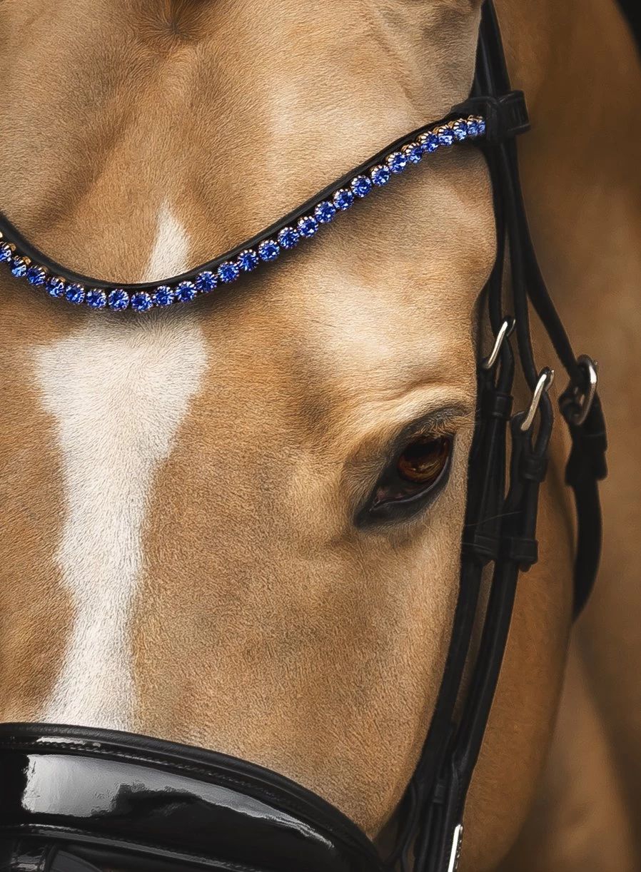 Utzon Equestrian Elegant Browband Sapphire - Image 2