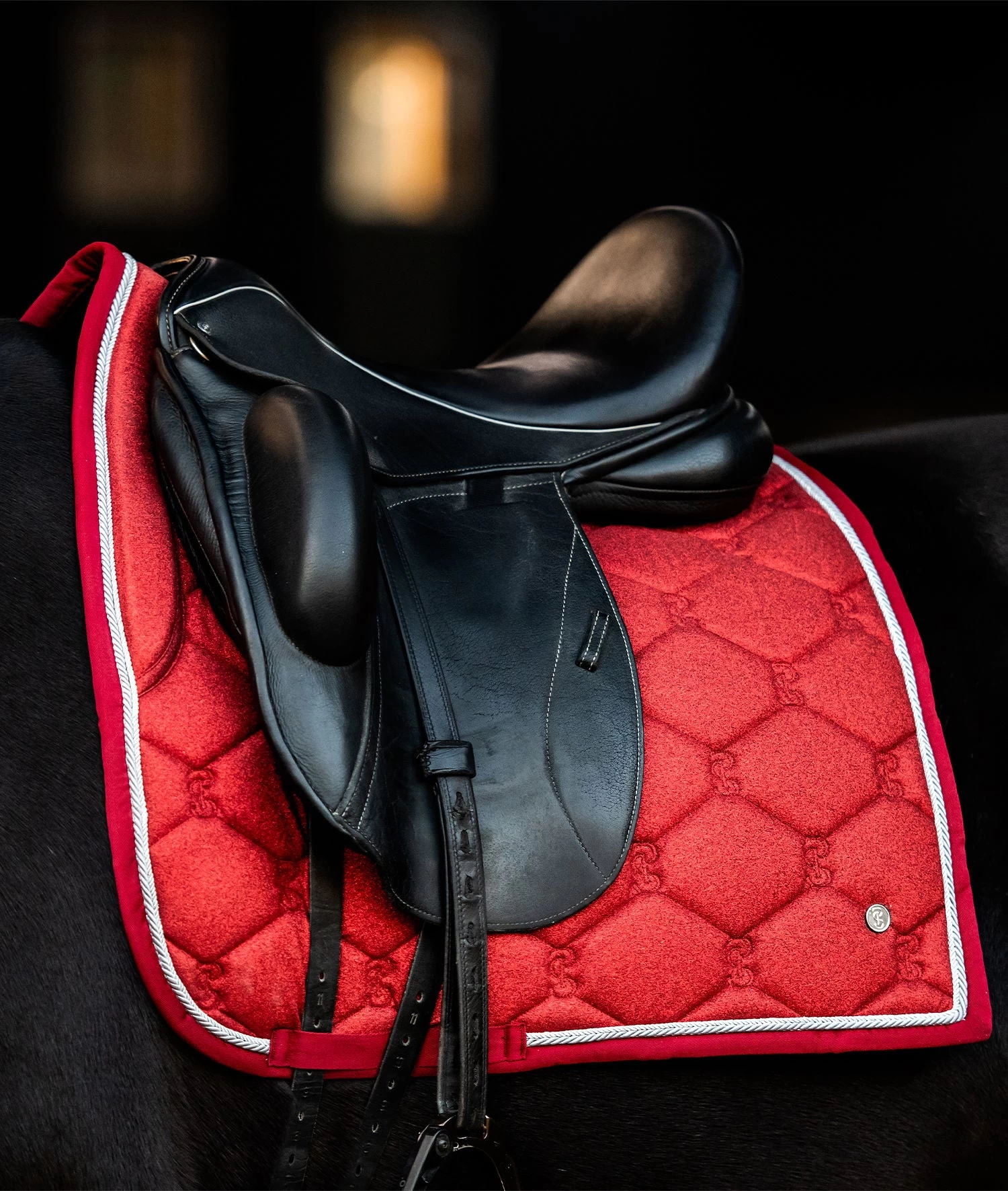 PS Of Sweden Stardust Dressage Saddle Pad Dark Red - Image 2