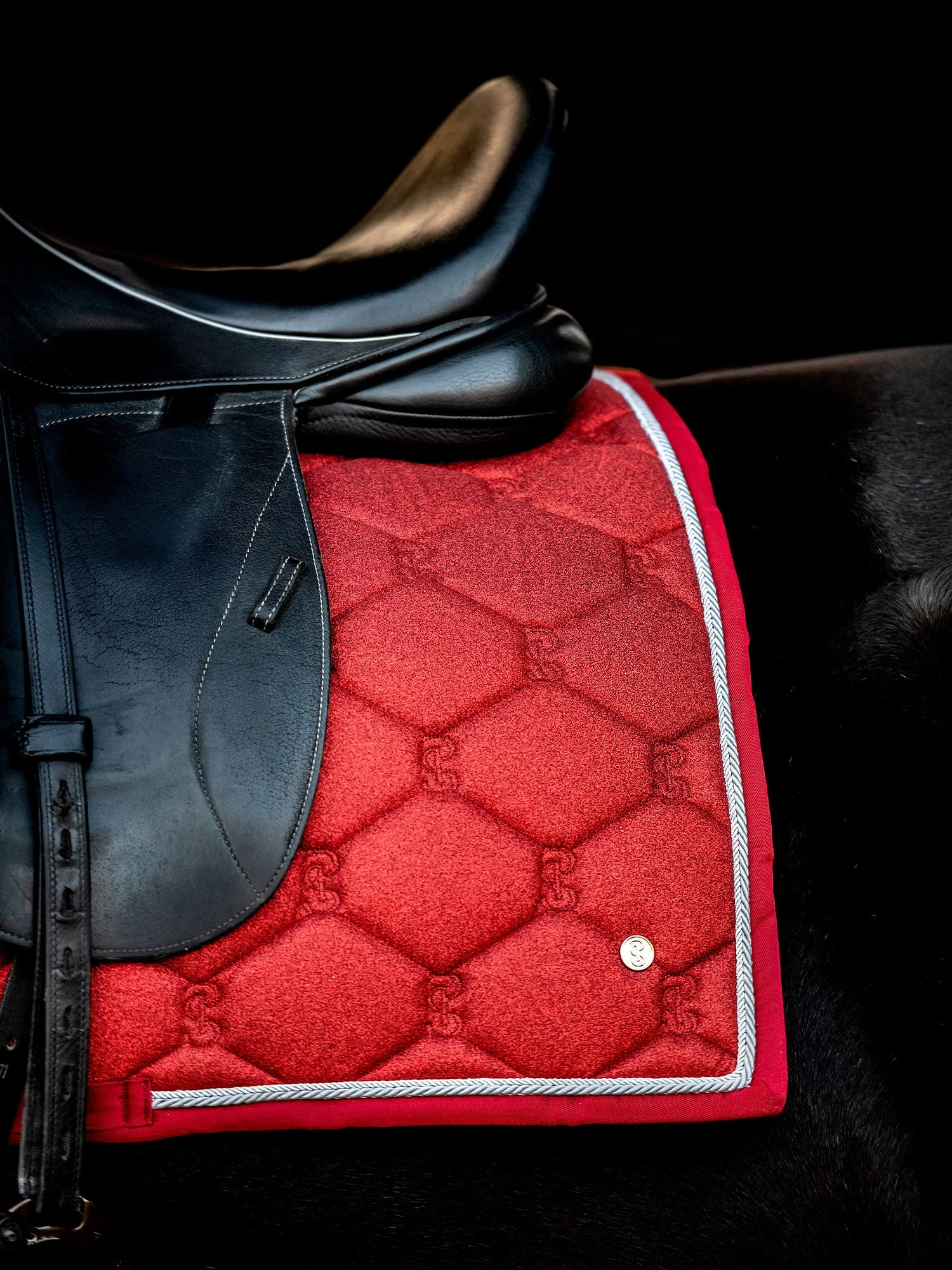PS Of Sweden Stardust Dressage Saddle Pad Dark Red - Image 5