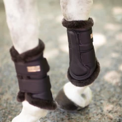 Equestrian Stockholm Fleece Brushing Boots Moonless Night