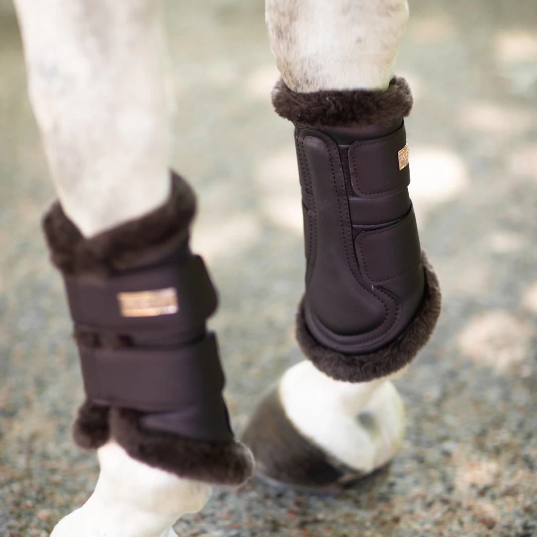 Equestrian Stockholm Fleece Brushing Boots Moonless Night