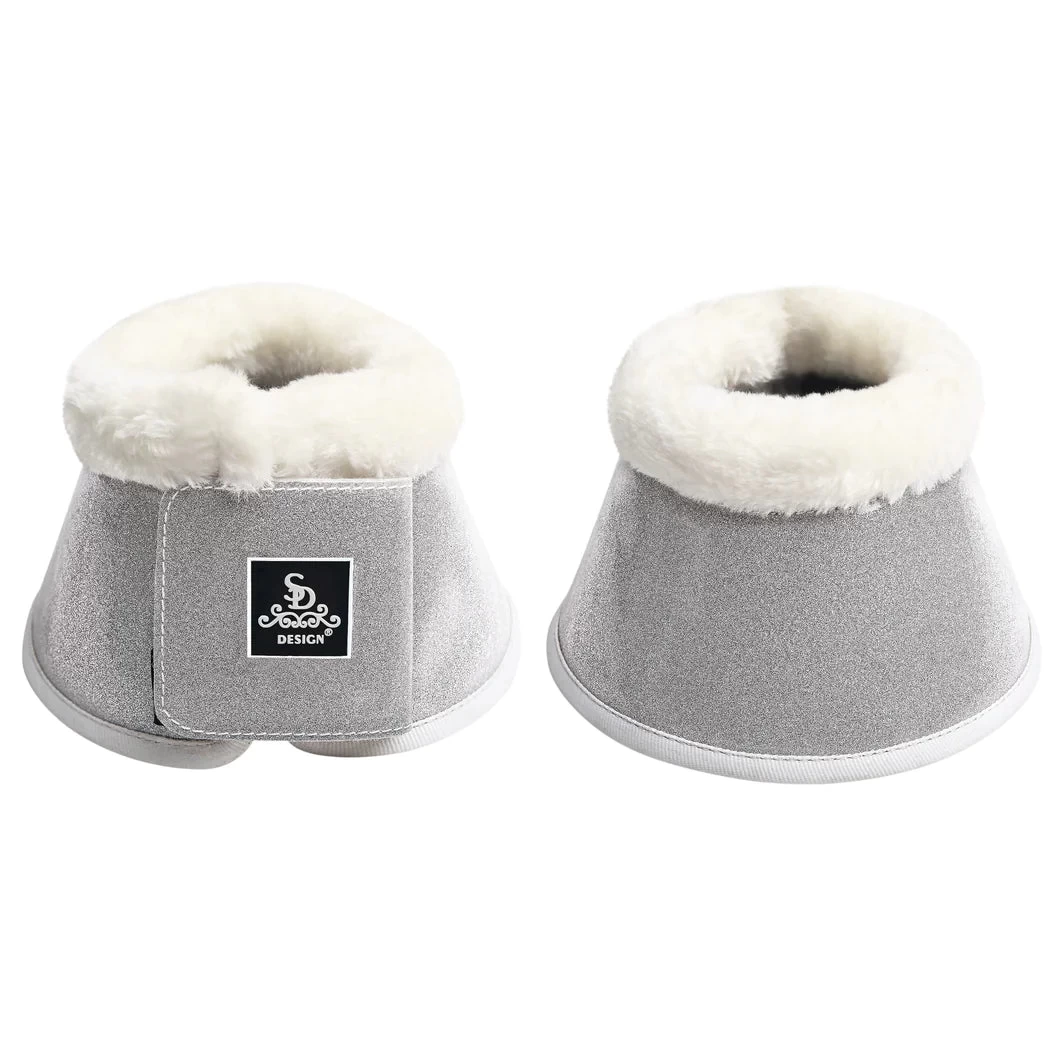 SD Design Hollywood Glamorous Fleece Bell Boots Silver