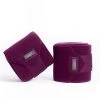 Equestrian Stockholm Bandages Purple White Edge