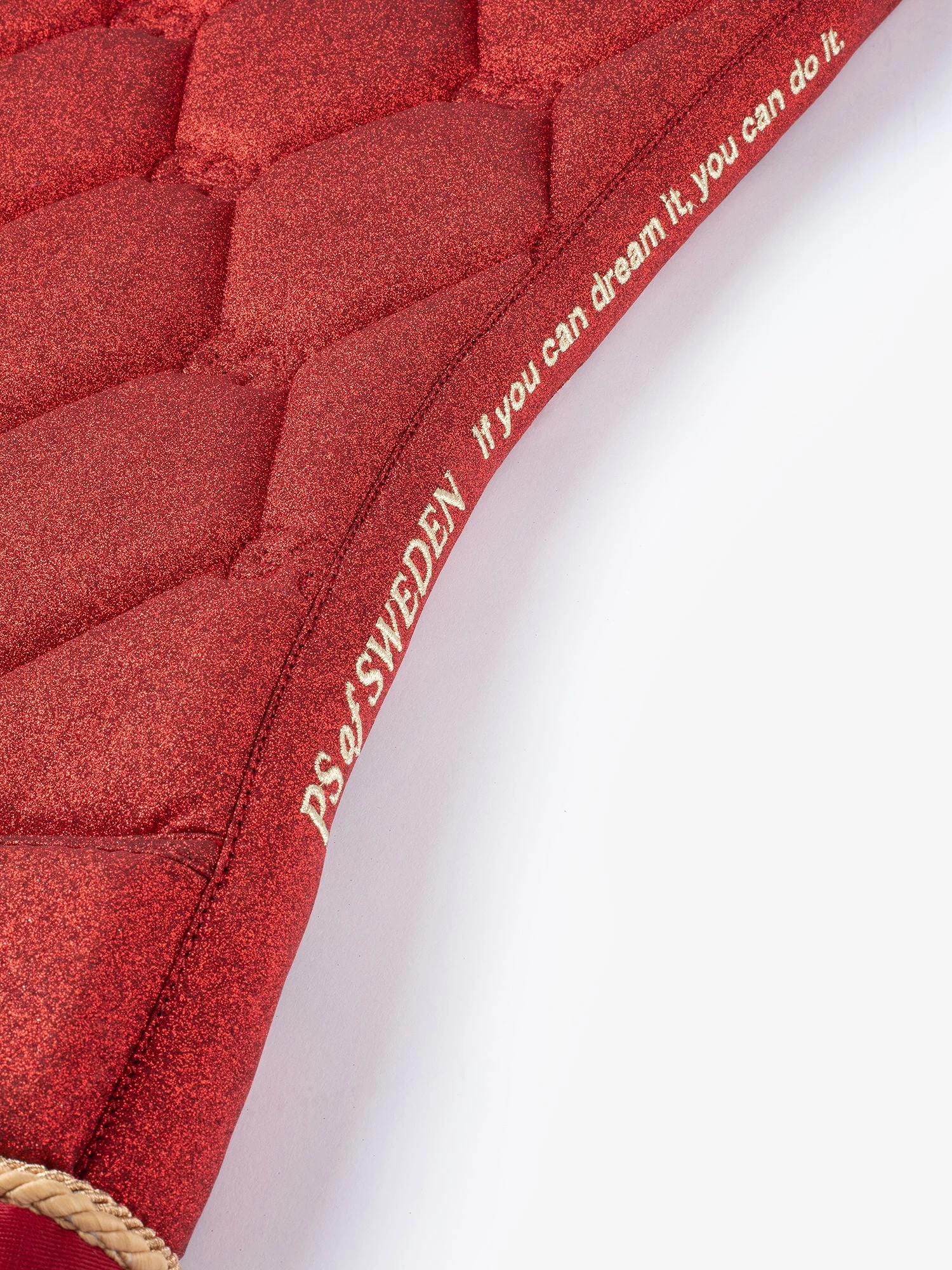 PS Of Sweden Stardust Jump Saddle Pad Dark Red - Image 3