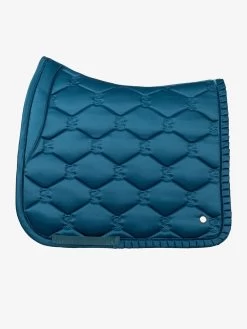 PS Of Sweden Ruffle Dressage Saddle Pad Petrol Blue