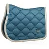 Equestrian Stockholm Jump Saddle Pad Stone Blue