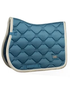 Equestrian Stockholm Jump Saddle Pad Stone Blue