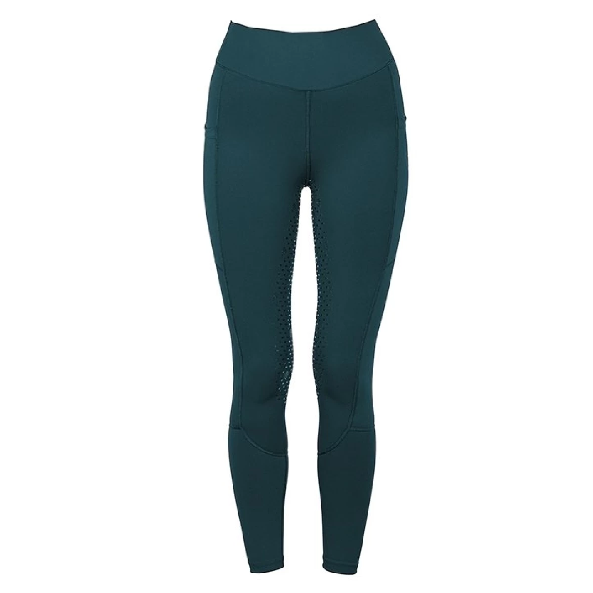 Equestrian Stockholm Movement Dressage Riding Tights Dramatic Green - Image 2