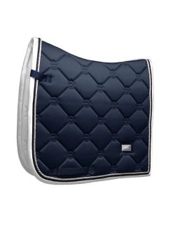 Equestrian Stockholm Dressage Saddle Pad Midnight White Edge