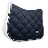 Equestrian Stockholm Jump Saddle Pad Midnight White Edge