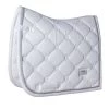 Equestrian Stockholm Dressage Saddle Pad White Perfection Silver