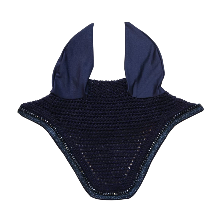 Kentucky Glitter Band Wellington Ear Bonnet Dark Navy