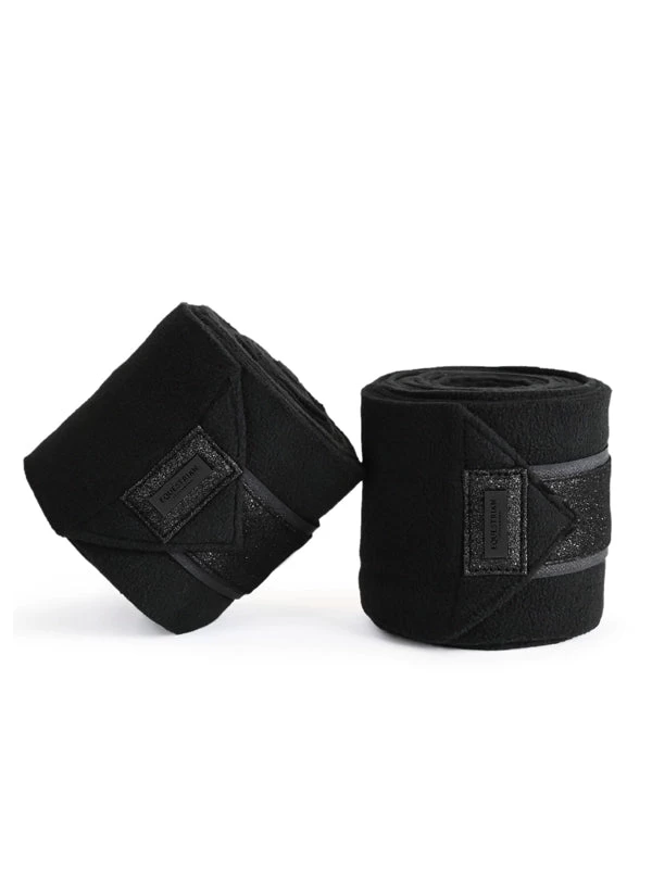 Equestrian Stockholm Bandages All Black Glimmer