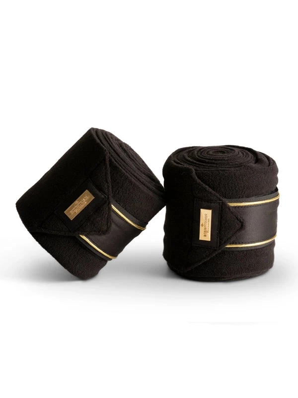 Equestrian Stockholm Bandages Black Gold - Image 3