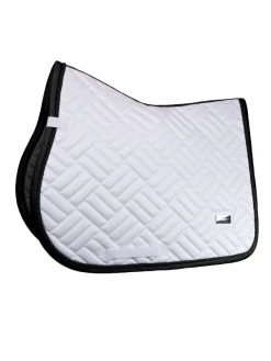 Equestrian Stockholm Modern Jump Saddle Pad White Black Edition