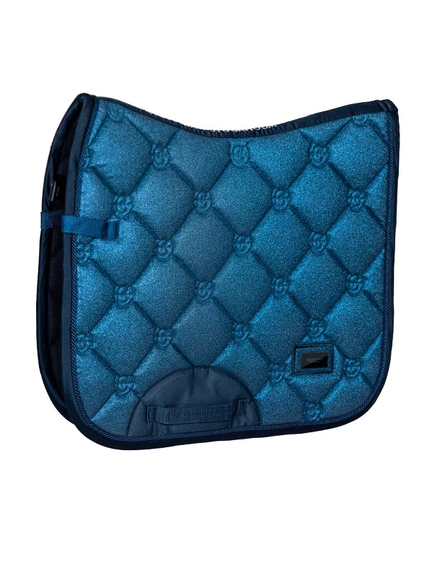 Equestrian Stockholm Dressage Saddle Pad Blue Meadow Glimmer - Image 6
