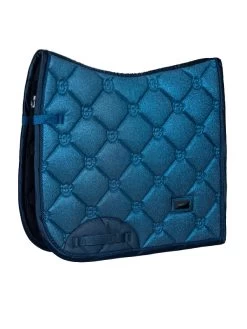 Equestrian Stockholm Dressage Saddle Pad Blue Meadow Glimmer