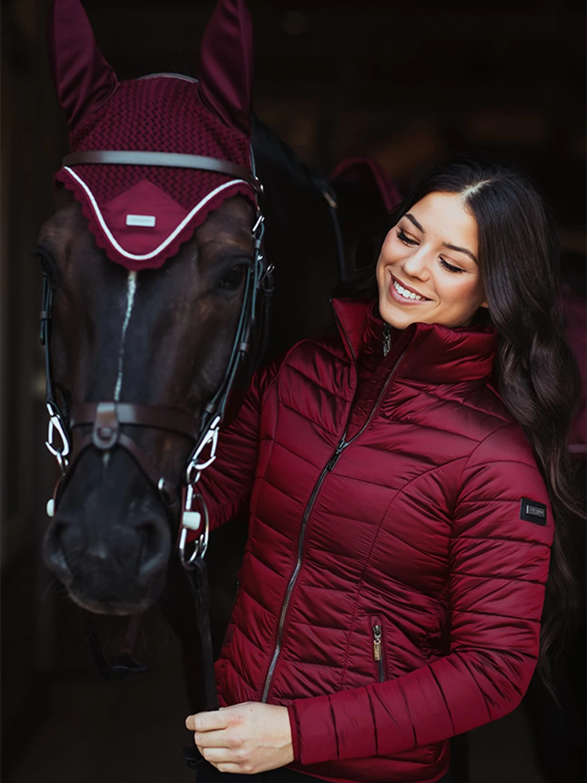 Equestrian Stockholm Light Weight Jacket Bordeaux - Image 2