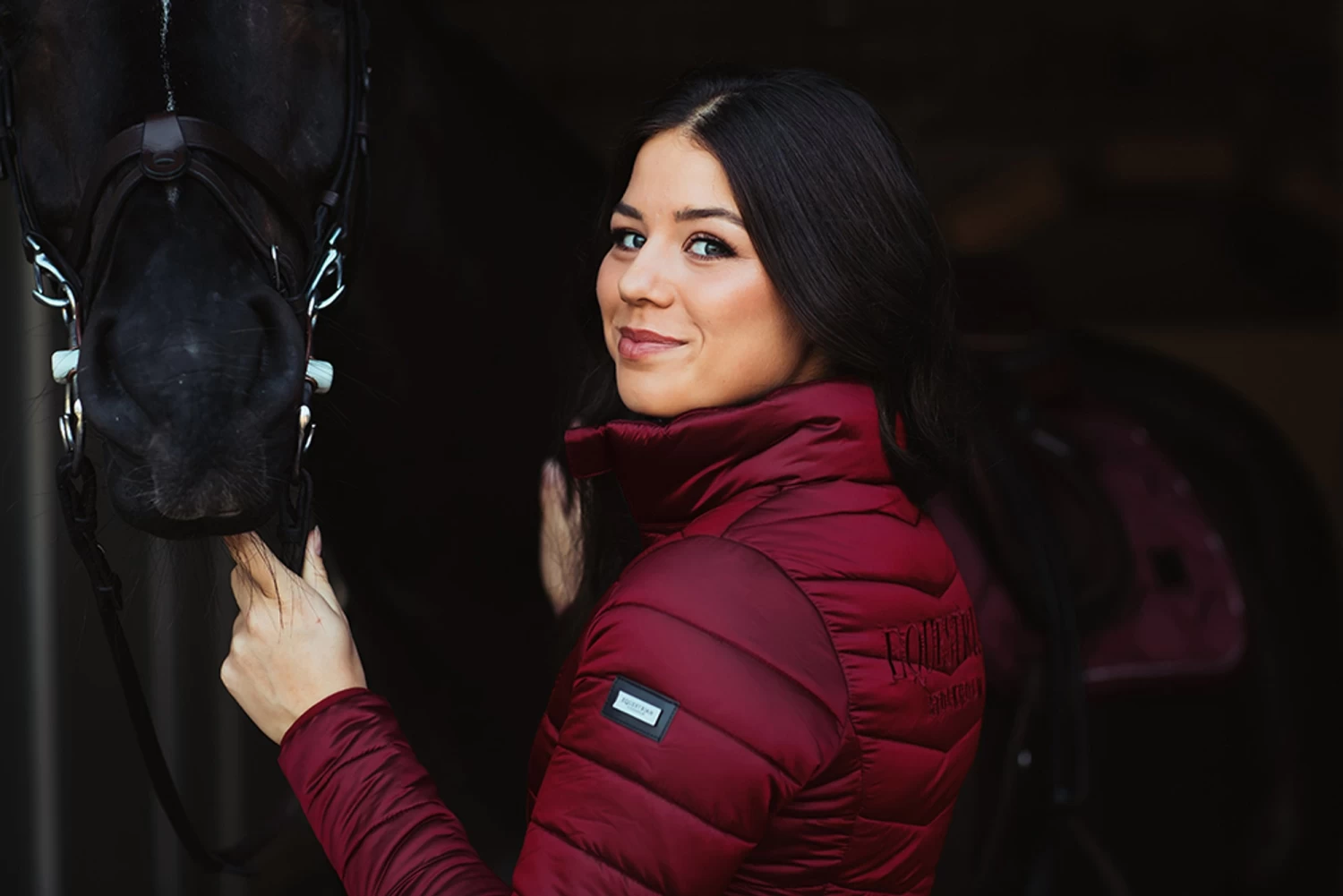 Equestrian Stockholm Light Weight Jacket Bordeaux - Image 3