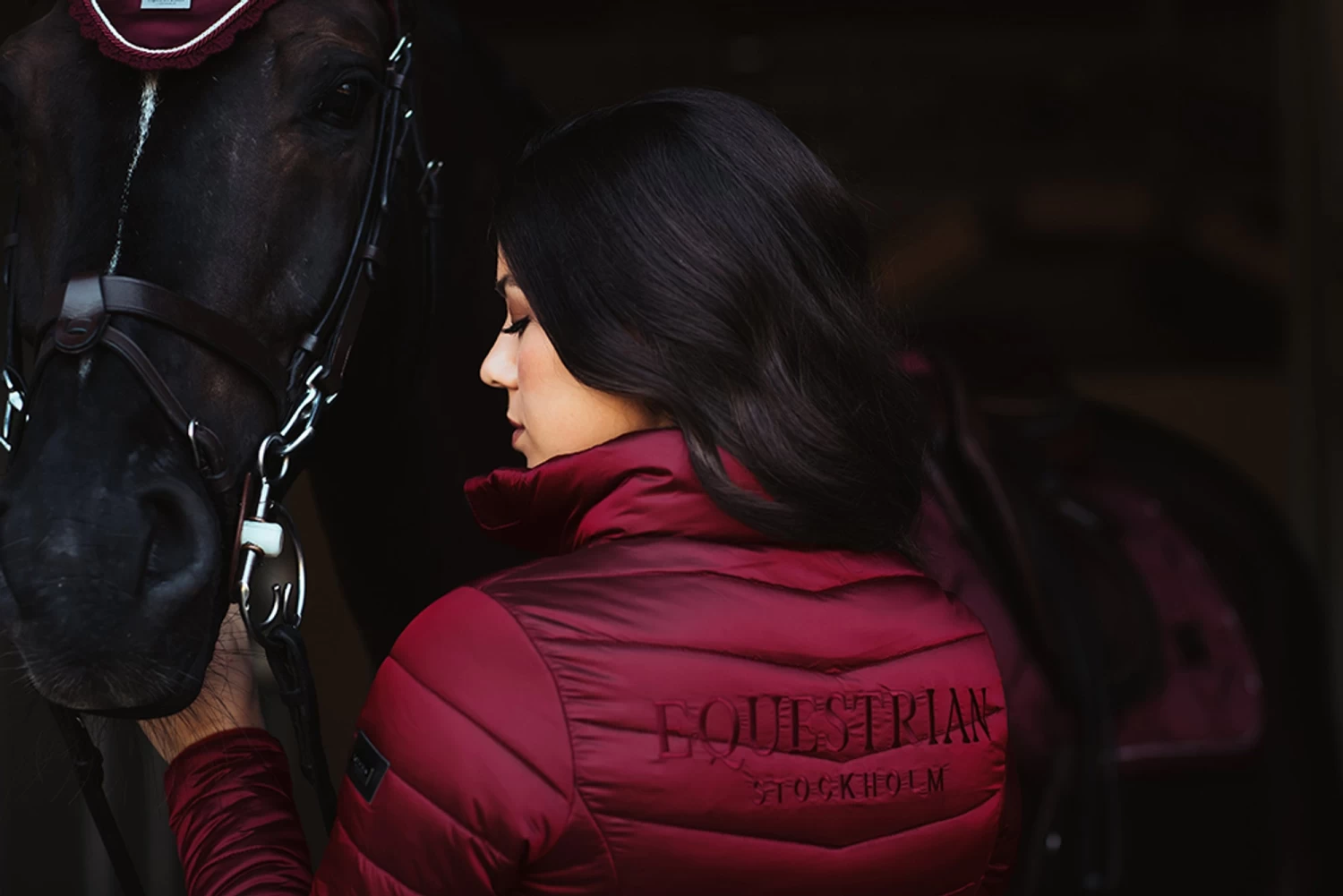 Equestrian Stockholm Light Weight Jacket Bordeaux - Image 5
