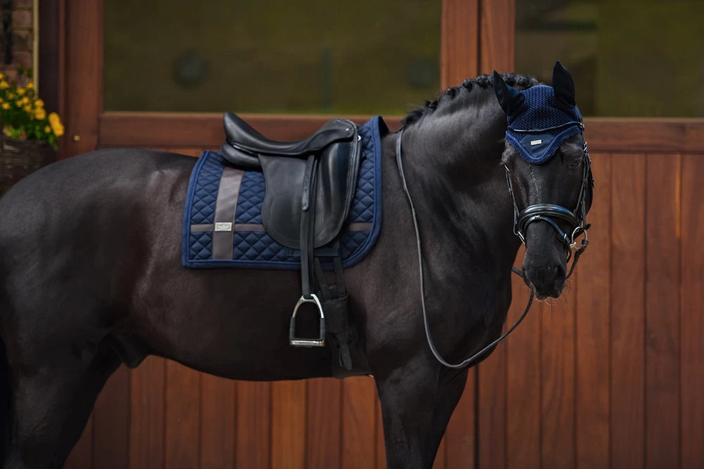 Equestrian Stockholm Dressage Saddle Pad Navy No Boundaries - Image 3