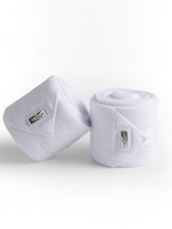 Equestrian Stockholm Bandages White Perfection Silver