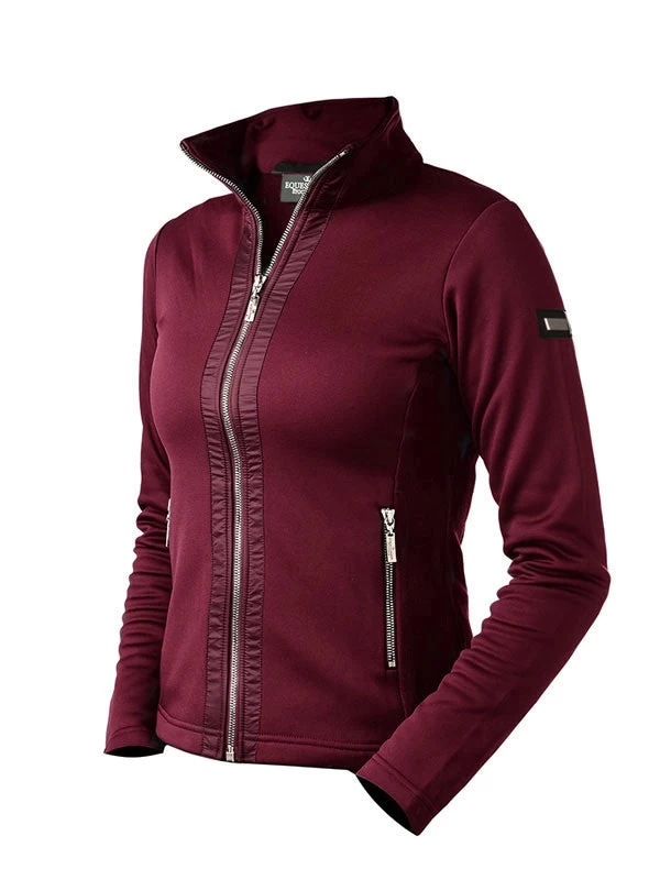 Equestrian Stockholm Fleece Jacket Bordeaux - Image 2