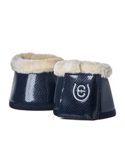 Equestrian Stockholm Fleece Bell Boots Navy