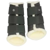 PS Of Sweden Fleece Brushing Boots Forest Green | Set Of 4