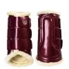 Equestrian Stockholm Fleece Brushing Boots Bordeaux