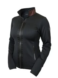 Equestrian Stockholm Fleece Jacket Mahogany Glimmer