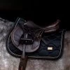 Equestrian Stockholm Jump Saddle Pad Black Gold