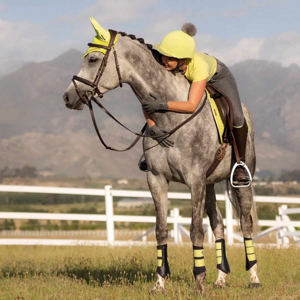 LeMieux Grafter Brushing Boots Kiwi - Image 3