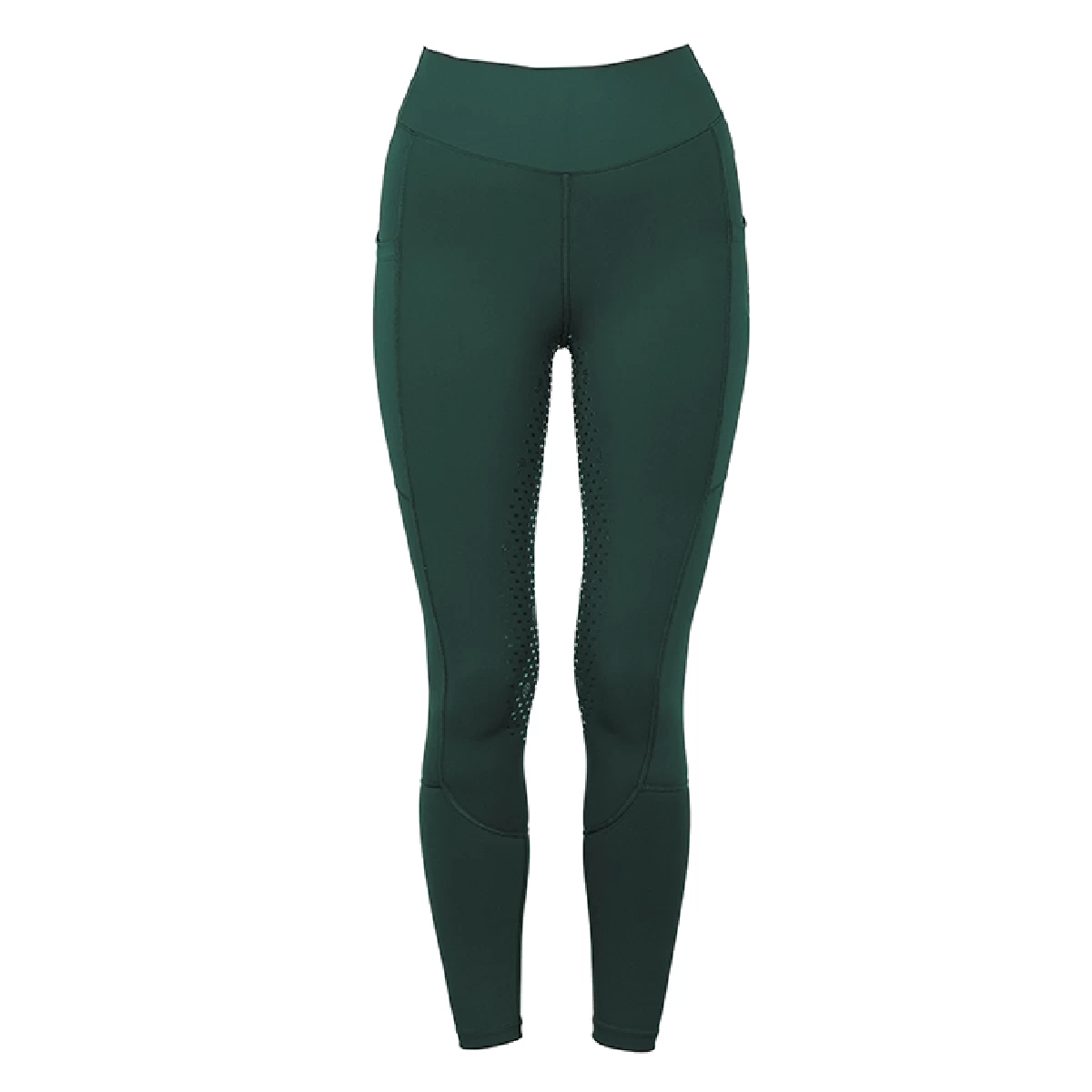 Equestrian Stockholm Movement Dressage Riding Tights Sycamore Green - Image 3