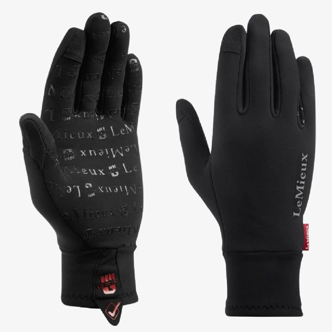 LeMieux Pro Touch Polar Grip Gloves Black