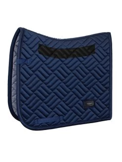 Equestrian Stockholm Maze Dressage Saddle Pad Modern Tech Navy