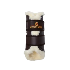 Kentucky Leather Brushing Boots Brown