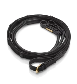 Utzon Equestrian Rolled Leather Reins - Web
