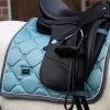 Equestrian Stockholm Dressage Saddle Pad Steel Blue